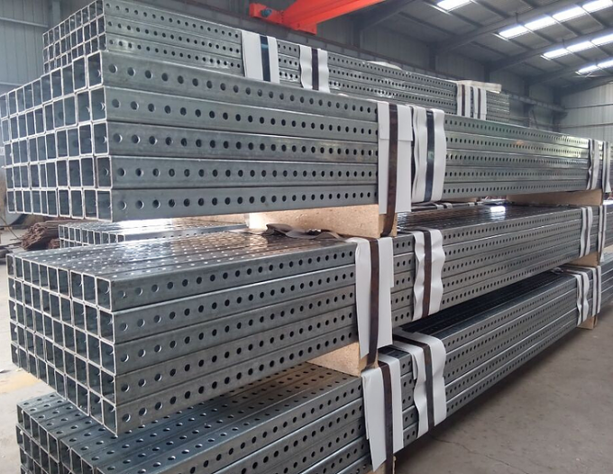 PreGalvanized square perforated steel tubing for sign post