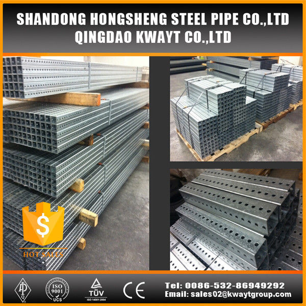 Pre-Galvanized square perforated steel tubing for sign post